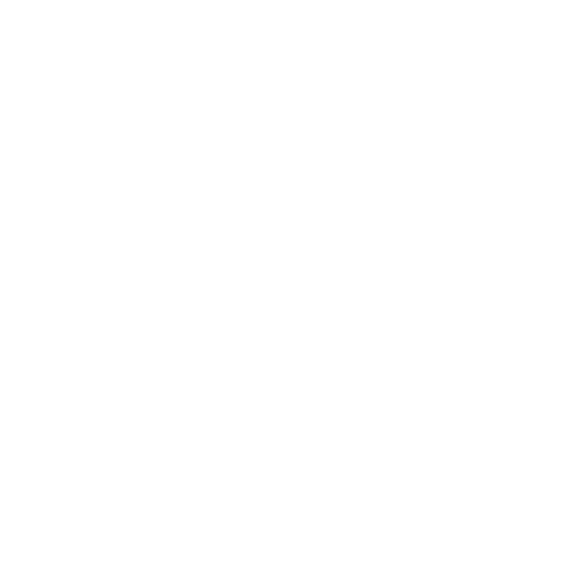 Aiona white symbol logo. Three circles from large to small. Two small circles inside the symbol and one at the top right outside the symbol.